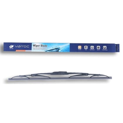 VARROC Wiper Blade 9 mm U Hook 483 mm 19 in | Smooth & Silent Cleaning | Works in All Weathers | Anti-Corrosion Frame | Size 19-Inch