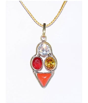 cancer zodiac Kark Rashi Shri LakshamiYog Rashi Ratan Locket with 100% Original solitare