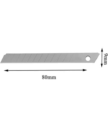Paper Cutter Blade 9mm (Set Of 100, Metal Grip Hand-held Paper Cutter  (Set Of 100, Steel)