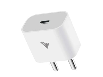 Vaku iPhone Charger 20W Adapter, Fast USB Type-C Charger for iPhone 17, 17 Plus, 17 Pro, 17 Pro Max, 16, 16 Plus, 16 Pro, 16 Pro Max, 15, 14, 13, 12 & Others, PD 3.0, 20W, BIS Certified, 2-Year Warranty