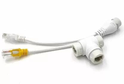 PoE Combiner/Mux, POE Splitter Network Cabling Connector 3-Way RJ45 for Surveillance Camera
