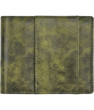 GEEO - Green Faux Leather Men's Two Fold Wallet ( Pack of 1 )