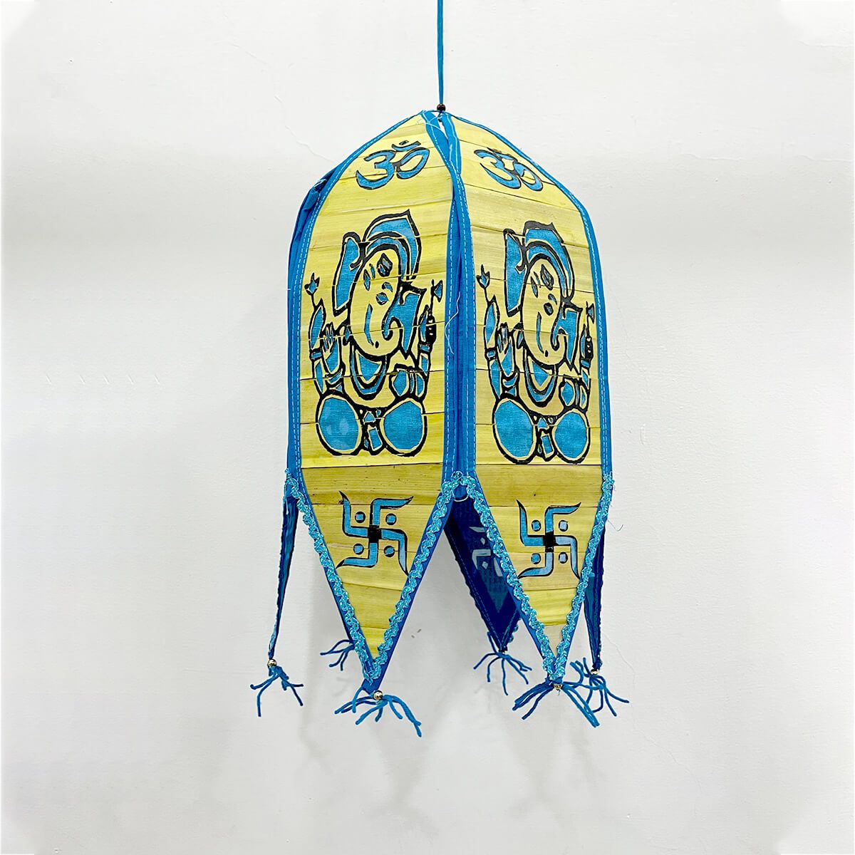 Applique & Palm Leaf Lampshade (Pack of 2)