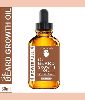 UrbanMooch 12X Beard Oil For Growth 30 ml
