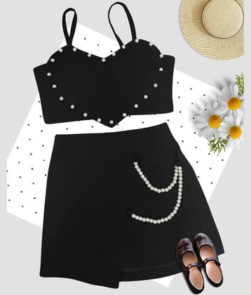 Addyvero Pack of 1 Girls Polyester Top With Skirt ( Maroon )