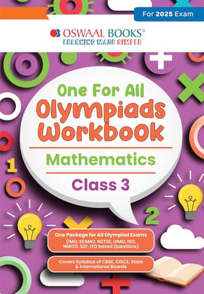 Oswaal One for All Olympiads Workbook Class 3 Maths For 2025 Exam for olympiad exams 2025 November [Paperback] oswaal