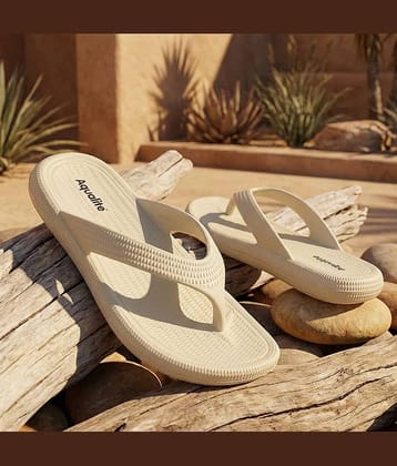 Aqualite Beige Women's Thong Flip Flop