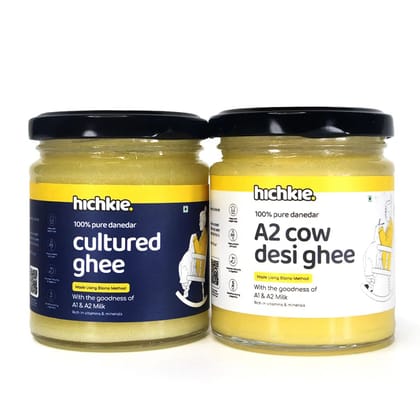 Pack of 2 | 180ml | A2 Cow Desi Ghee | Cultured Ghee | Bilona Method | Lab Tested. Pack of 2 | 180ml | A2 Cow Desi Ghee | Cultured Ghee | Bilona Method | Lab Tested.