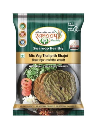 Swaroop Healthy Mix Veg Thalipith Bhajni (200g) | Multigrain Flour Mix | Ready to Cook Maharashtrian Meal