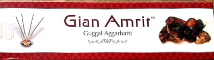 Gian Amrit Guggal Aggarbatti for Pooja & Meditation | Incense Sticks with Holder | Traditional | Perfume | Fusion Fragrances | Pack of 30 | Gian Amrit Guggal Aggarbatti for Pooja & Meditation | Incense Sticks with Holder | Traditional | Perfume | Fusion Fragrances | Pack of 30 |