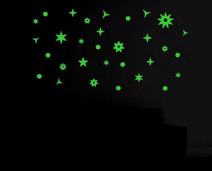 DreamKraft Glow in The Dark Galaxy of Stars Radium Stickers
