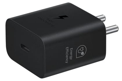 Samsung Original 25W USB Type-C Travel Adaptor Without Cable for Google Pixel, Xiaomi, Motorola, iPhone, Samsung Galaxy Tab S/A Series, Galaxy S10/M54/M55/A80/A90/S25/S24, Black Samsung Original 25W USB Type-C Travel Adaptor Without Cable for Google Pixel, Xiaomi, Motorola, iPhone, Samsung Galaxy Tab S/A Series, Galaxy S10/M54/M55/A80/A90/S25/S24, Black