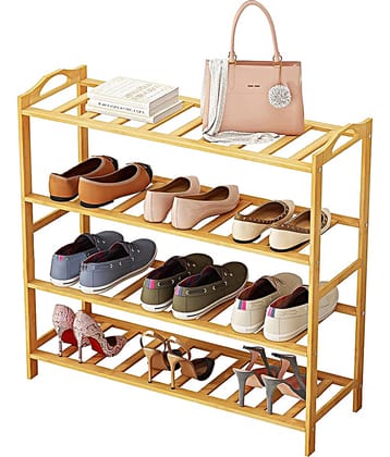 Shopper52 Wooden 4 Tier Shoe Rack