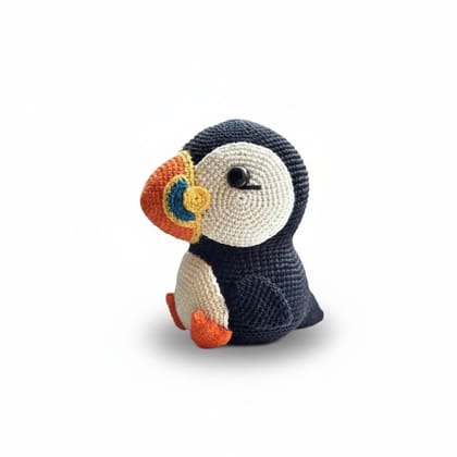 Handcrafted Crochet Puffin Plush Toy