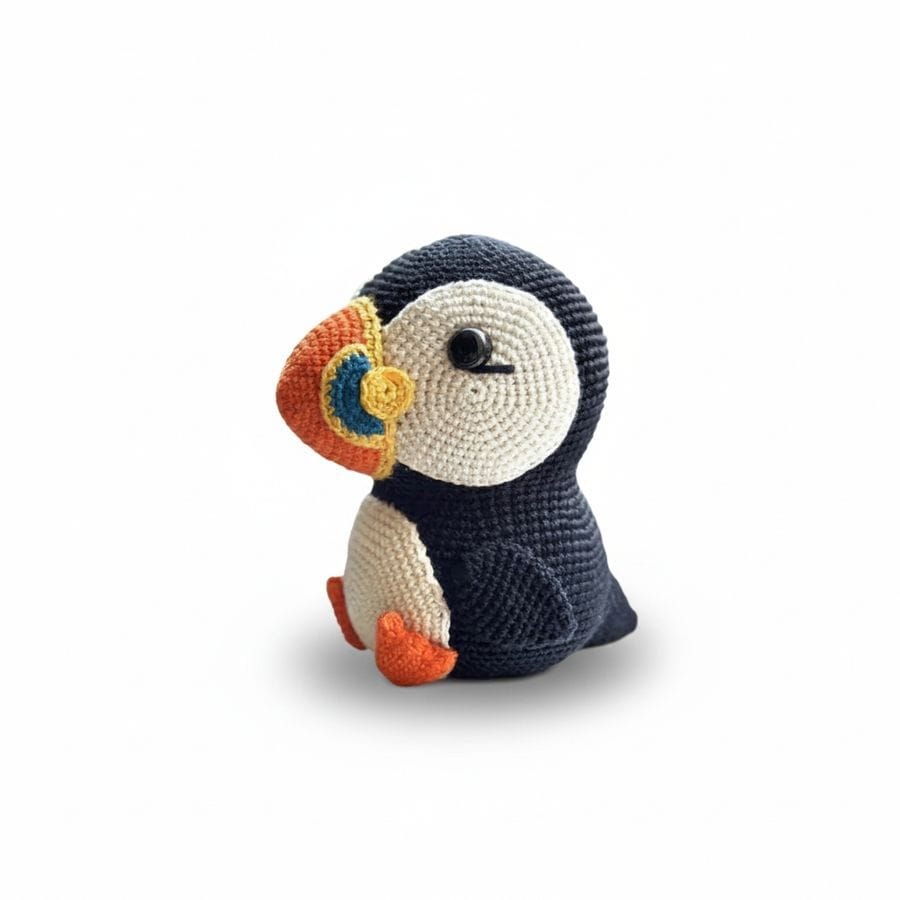 Handcrafted Crochet Puffin Plush Toy