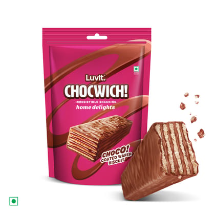 Luvit Chocwich Brown Pouch || 20 Pieces || 160 Grams Luvit Chocwich Brown Pouch || 20 Pieces || 160 Grams