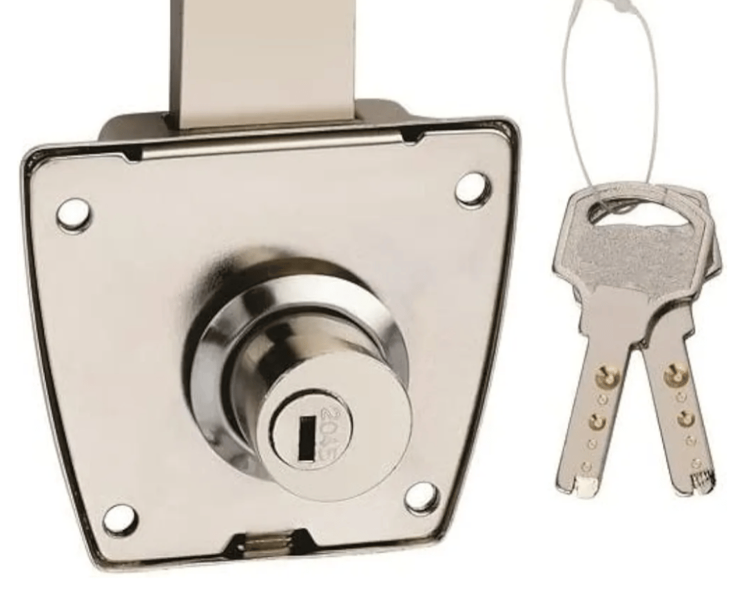 Adison Wardrobe Lock With 20mm Long Latch With Two Keys Pack Of 1