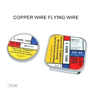 FX-04 0.004cm Ultra-Thin Copper Wire | PCB & Motherboard Repair | 100m Jumper Flying Line
