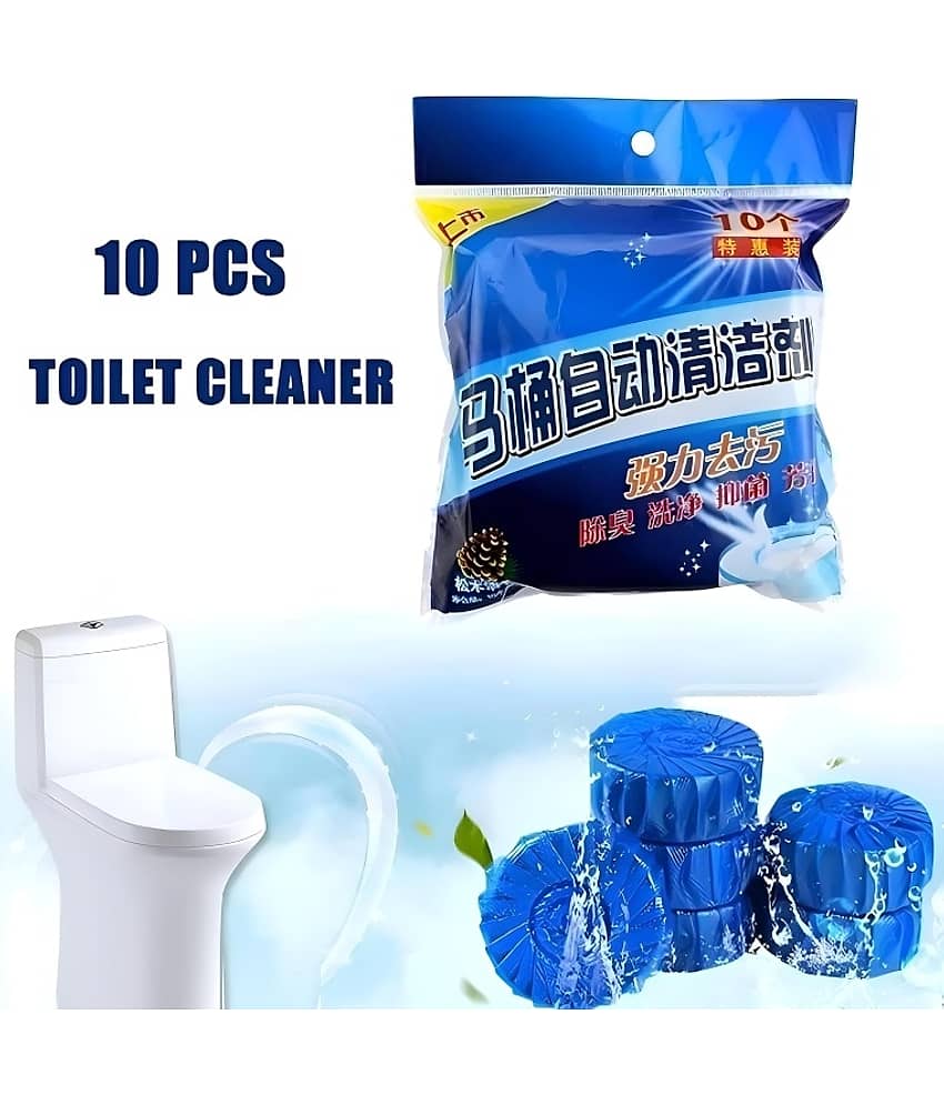 Purple Dust Automatic Toilet Cleaner Tablets with Fresh Scent and Strong Cleaning Ability and Effective Capsules to Keep Your Home Clean 1 packet contains 10 tablets