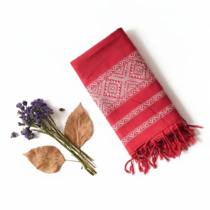 Traditional Red Decorative Dupatta