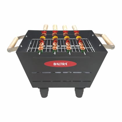 Baltra Rock Barbecue Grills - Coal Barbeque Grill With 4 Skewers, 1 Grill Rack | Outdoor Multi Purpose Non-Electric BBQ Grill & Tandoor Griller For Camping Hiking Picnics Traveling (1 Year Warranty) Baltra Rock Barbecue Grills - Coal Barbeque Grill With 4 Skewers, 1 Grill Rack | Outdoor Multi Purpose Non-Electric BBQ Grill & Tandoor Griller For Camping Hiking Picnics Traveling (1 Year Warranty)