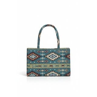 Aztec Weave Handcrafted Mini Tote Bag