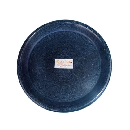 MAYAPURI Black Marbel Stone Round Plate for Pooja or Abhishek, Black Puja Stone Plate for Home Temple or Office Decor Size (4 inches) MAYAPURI Black Marbel Stone Round Plate for Pooja or Abhishek, Black Puja Stone Plate for Home Temple or Office Decor Size (4 inches)