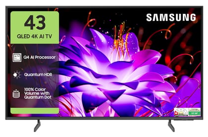Samsung 138 cm (55 inches) Vision AI 4K Ultra HD Smart QLED TV QA55QEF1AULXL Samsung 138 cm (55 inches) Vision AI 4K Ultra HD Smart QLED TV QA55QEF1AULXL - Titan Gray / 43 Inches