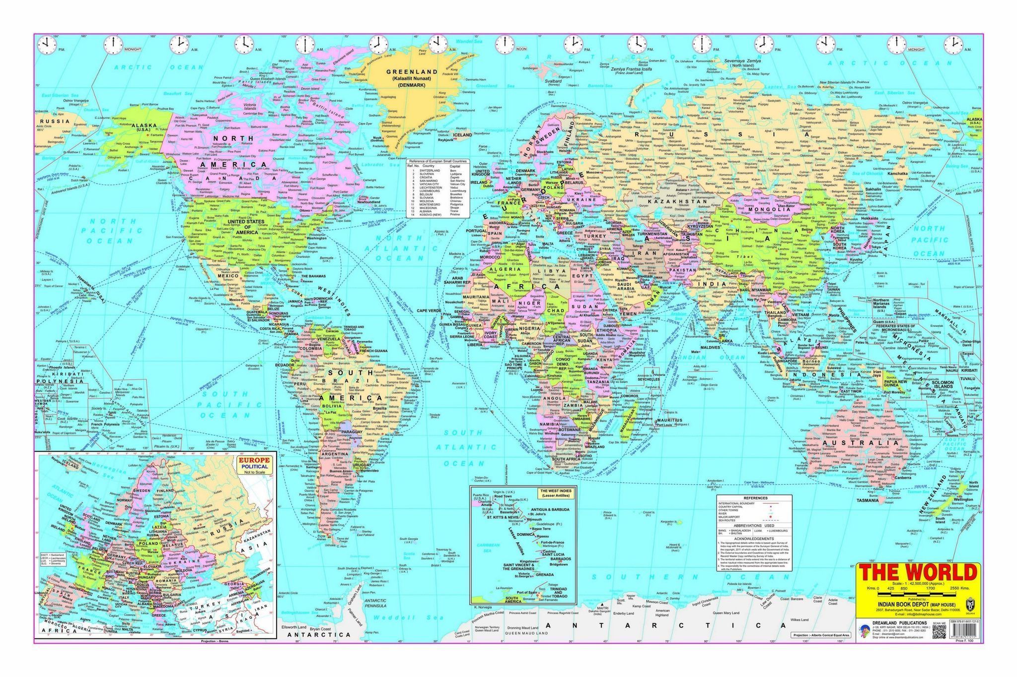 Dreamland Publications World Map - Laminated Both Sides [Wall Chart] Dreamland Publications [Wall Chart] Dreamland Publications