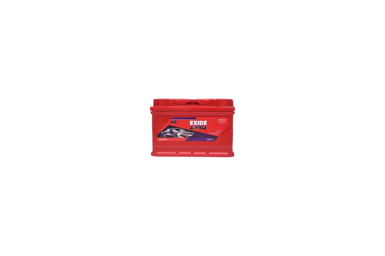 Exide Battery - 74 Ah 77 Months (42 M Free + 35 M Pro-rata) FEP0-EPIQDIN74L