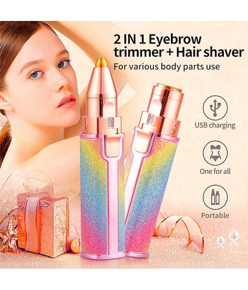 UBON Eyebrow Pink Cordless Eyebrow Trimmer With 30 minutes Runtime