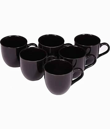 Love Unlimited Solid Bone China Tea Cup 150 ml ( Pack of 6 )
