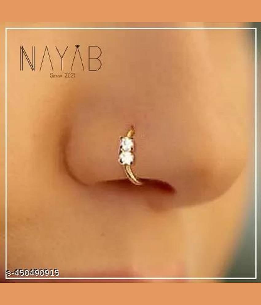 RENU CREATION Beads Gold-plated, Sterling Silver Plated Metal, Alloy, Brass, Tungsten Nose Ring