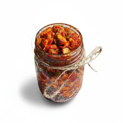 Authentic Traditional Indian Mango Pickle - 350 gm - One glass jar