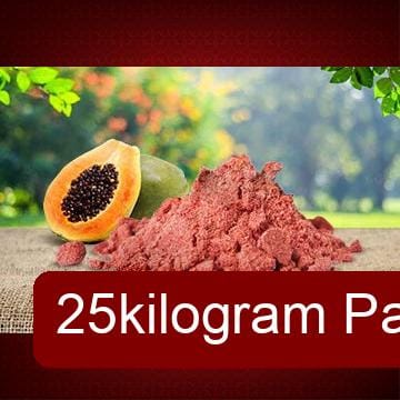 Pure Papaya Fruit Powder (25kg) | Spray Dried Instant Soluble | Natural Sweetener & Flavor