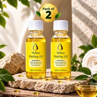 (Pack Of 2) Rice Pure Yellow Peeling Oil With Natural Extracts For Exfoliating Skin Care (30Ml)
