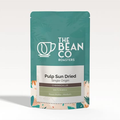 THE BEAN CO Pulp Sundried Coffee Beans | Medium Roast |100% Arabica (Whole Bean, 250 g)