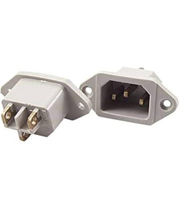 WHITE COLOUR SOCKET - Rice Cooker C14 Power Sockets Replacement - AC 250V - 10A - Rice Cooker Socket - 2 Pieces