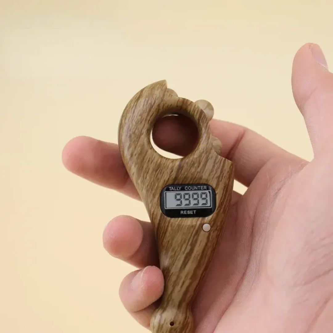 Premium Wooden Tele Counter (Random Color | 1 Pcs)