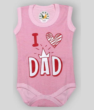 KABOOS Pack of 1 Baby Girls Cotton Bodysuit ( Pink )