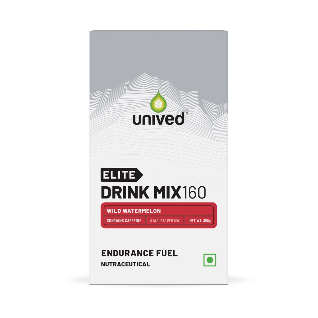 Unived Elite Drink Mix 160 for Quick Energy & Sports Stamina Wild Watermelon