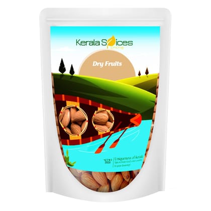 keralaspicesonline Kerala Spices Whole Dried Fresh Almonds Healthy And Tasty Dry Fruits Snacks Badam 250 Grams