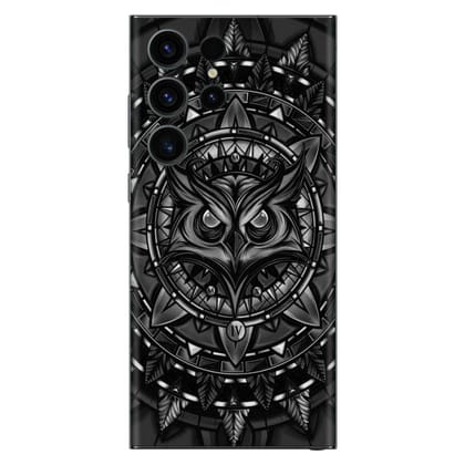 Mighty Owl Black Mobile Skin Mighty Owl Black Mobile Skin