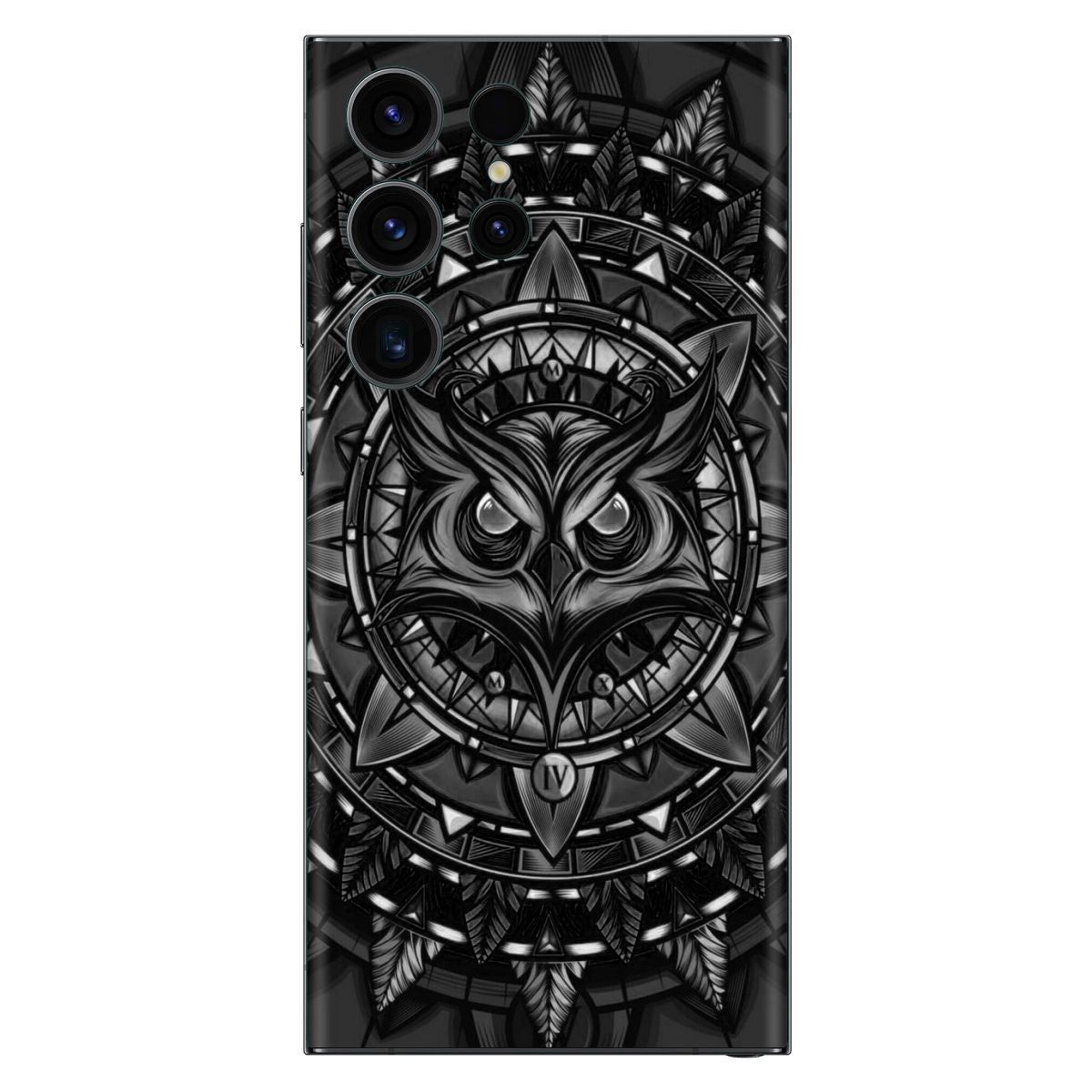 Mighty Owl Black Mobile Skin