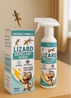 Lizard Repellent Spray | 100% Safe for Humans & Pets LIZARD FREE HOME ' SPECIAL (250 ml)