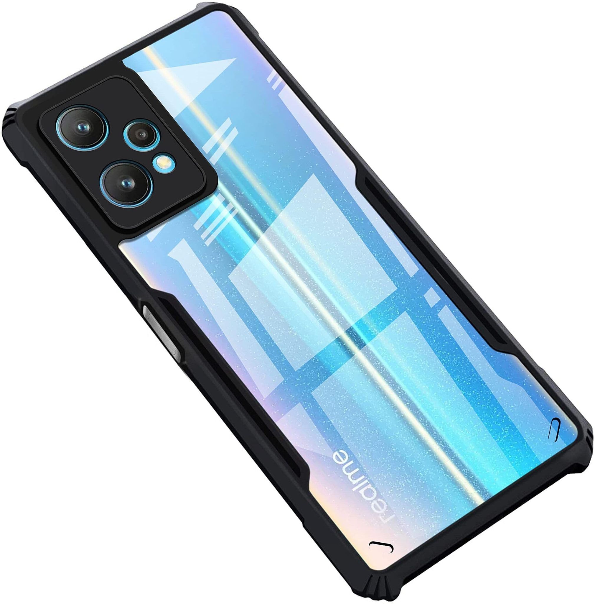 PLUGTECH Slim Shockproof Case | Matte Black Soft | Drop Protection | Precise Cutouts | Premium Mobile Cover for Realme 9 Pro 5G, Realme V25, Oneplus Nord CE2 Lite