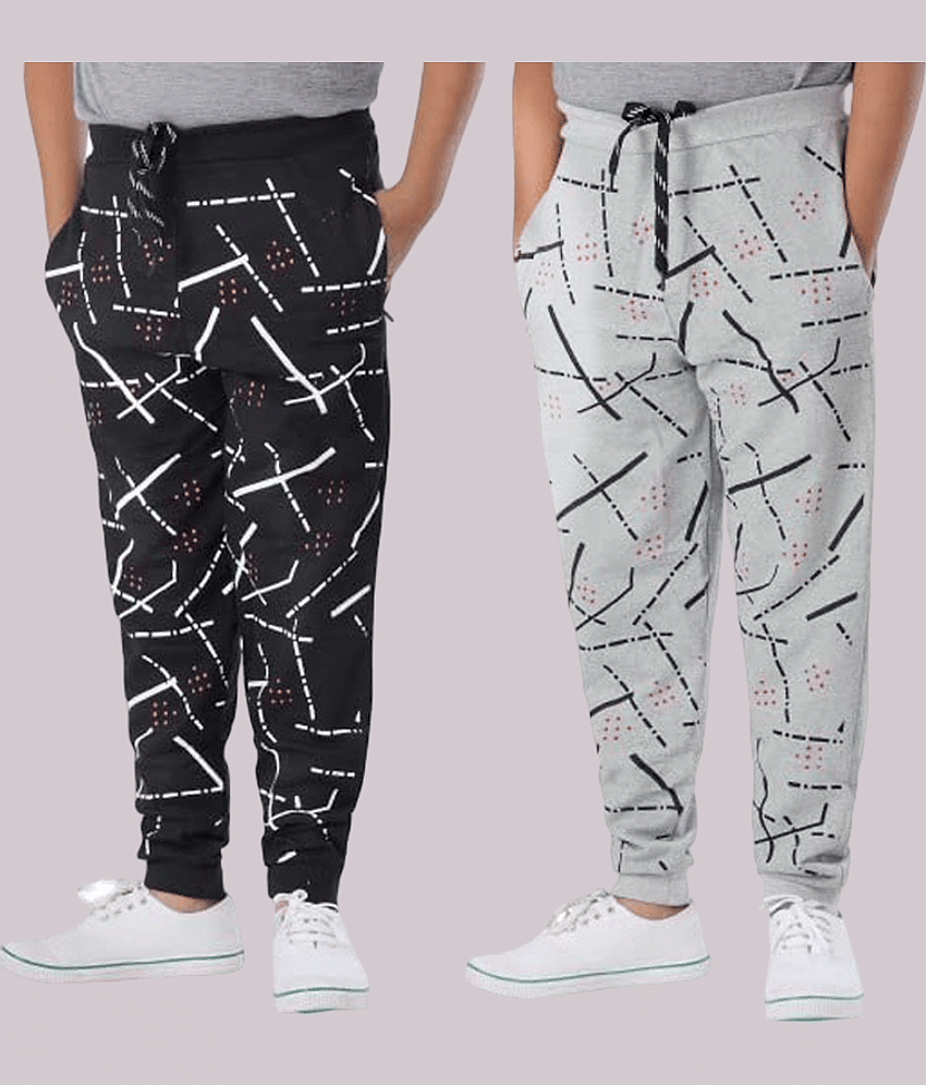 Paryag Pack of 2 Boys Cotton Trackpant ( Multicolor )