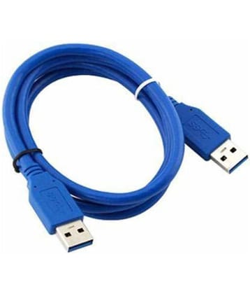 EKRAJ 0.5m Serial USB 3.0 Type A Male to Type A Male - Blue