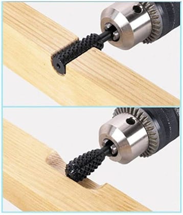 SHB 5pcs/set High Speed Steel Burr Drill Bit Set Wood Carving Rasps For Dremel Shank Burs Tools Cutting Tool Black