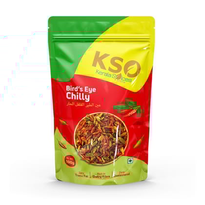 Kerala Spices Bird Eye Chilli 100g | Small & Spicy Dried Chilies | 100% Natural & Premium Quality | Authentic Flavor for Curries, Salsas, Pickles & More Kerala Spices Bird Eye Chilli 100g | Small & Spicy Dried Chilies | 100% Natural & Premium Quality | Authentic Flavor for Curries, Salsas, Pickles & More